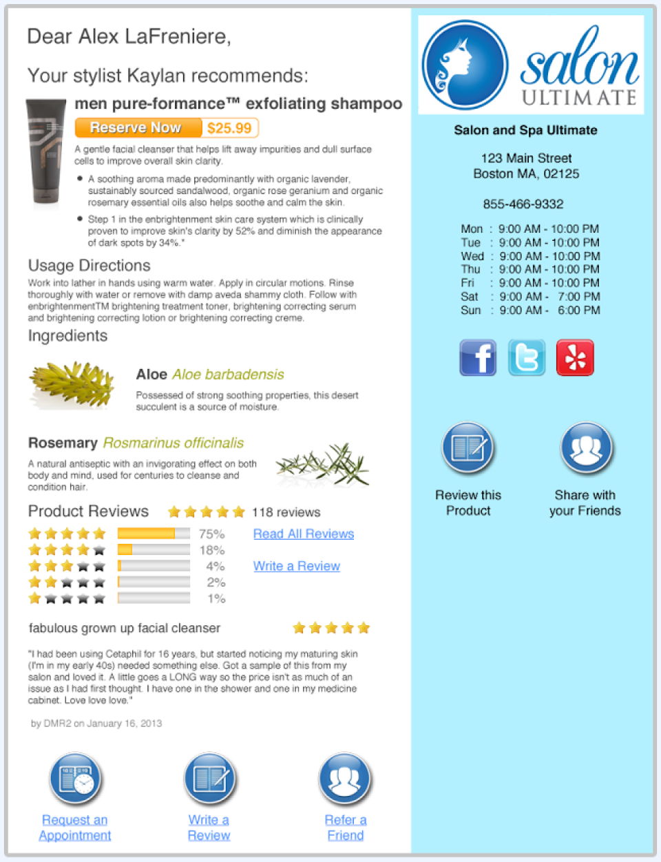 screenshot of Salon Ultimate